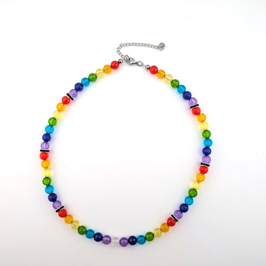 Crystal Necklace | Rainbow | LGBTQ+ Pride